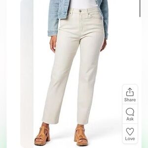 Signature by Levi Strauss Heritage White High Rise Crop Jeans Women’s Size 14